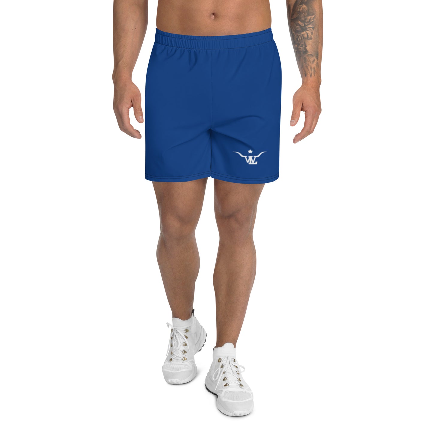 "LW" Men's Athletic Shorts in Blue