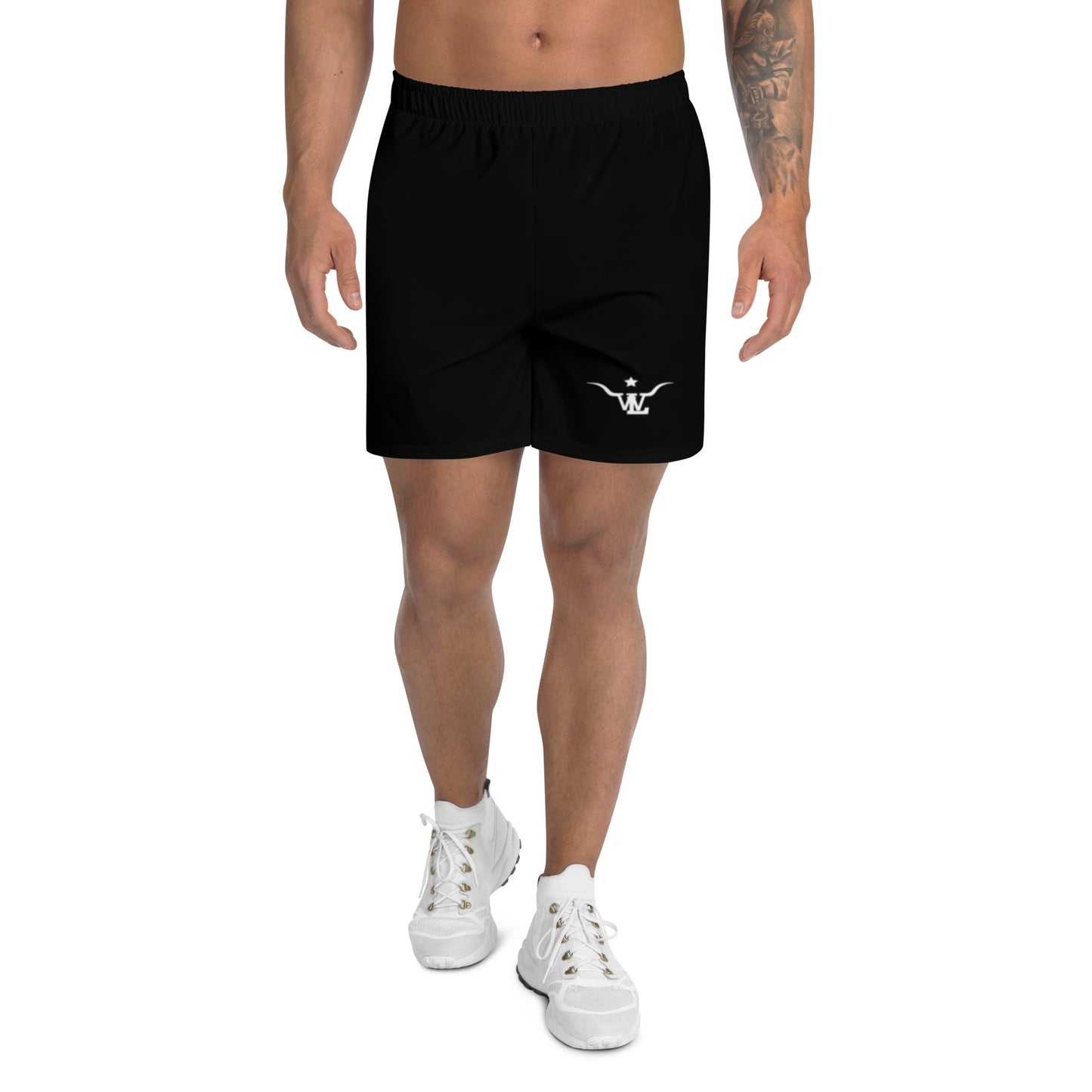 "LW" Men's Athletic Shorts in Black