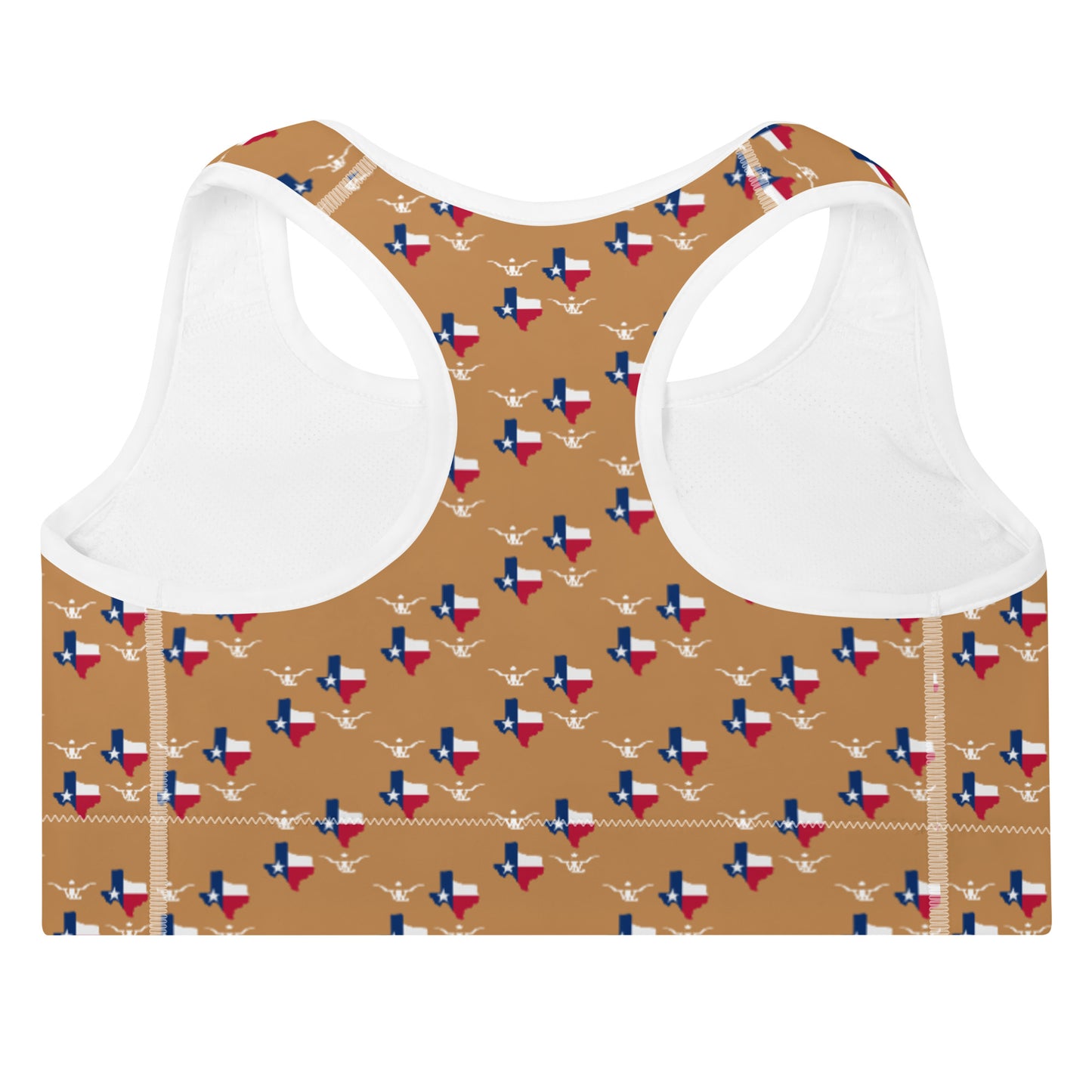 LSK "TexasMade" Padded Sports Bra in Nude