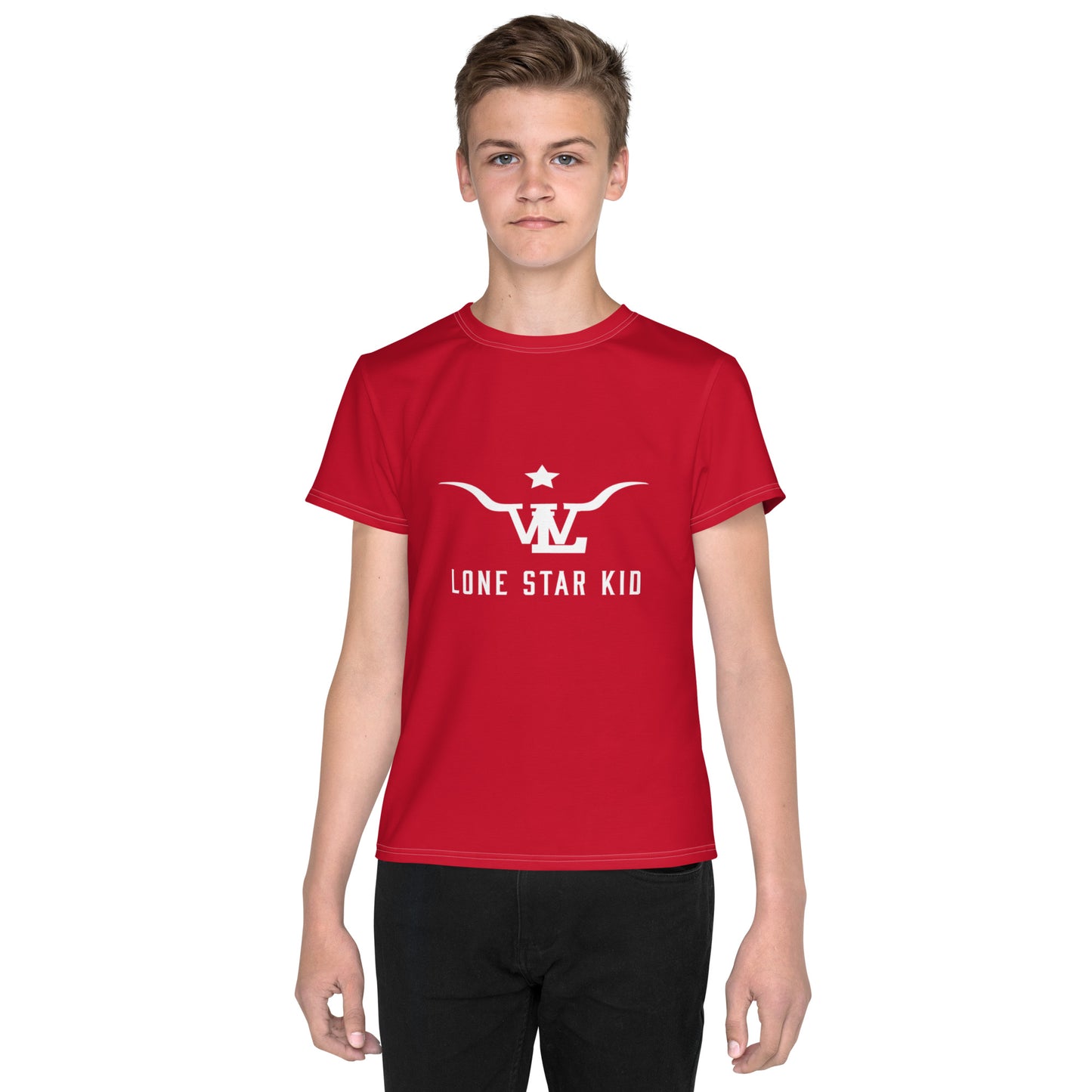 LSK Youth Crew Neck T-shirt in Red