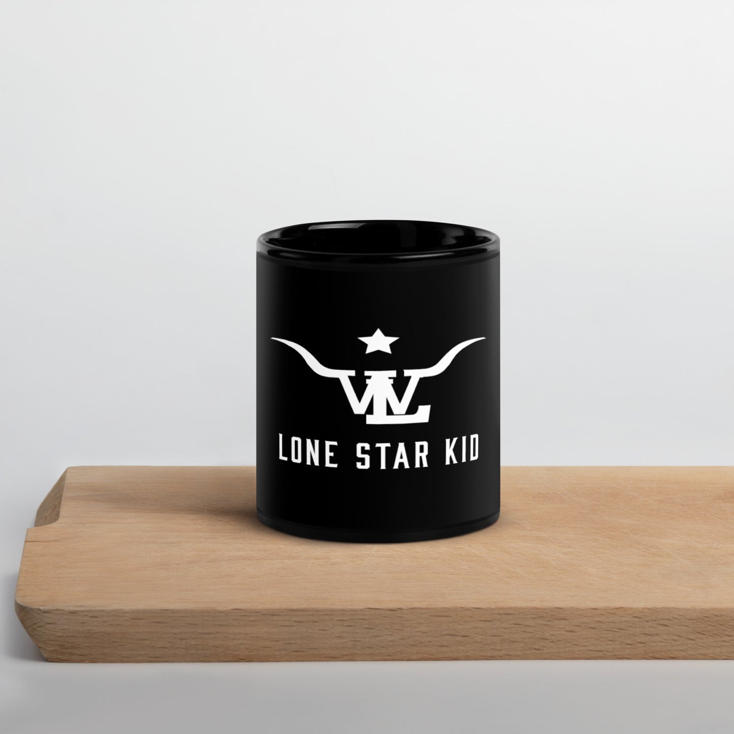 LSK Black Glossy Mug