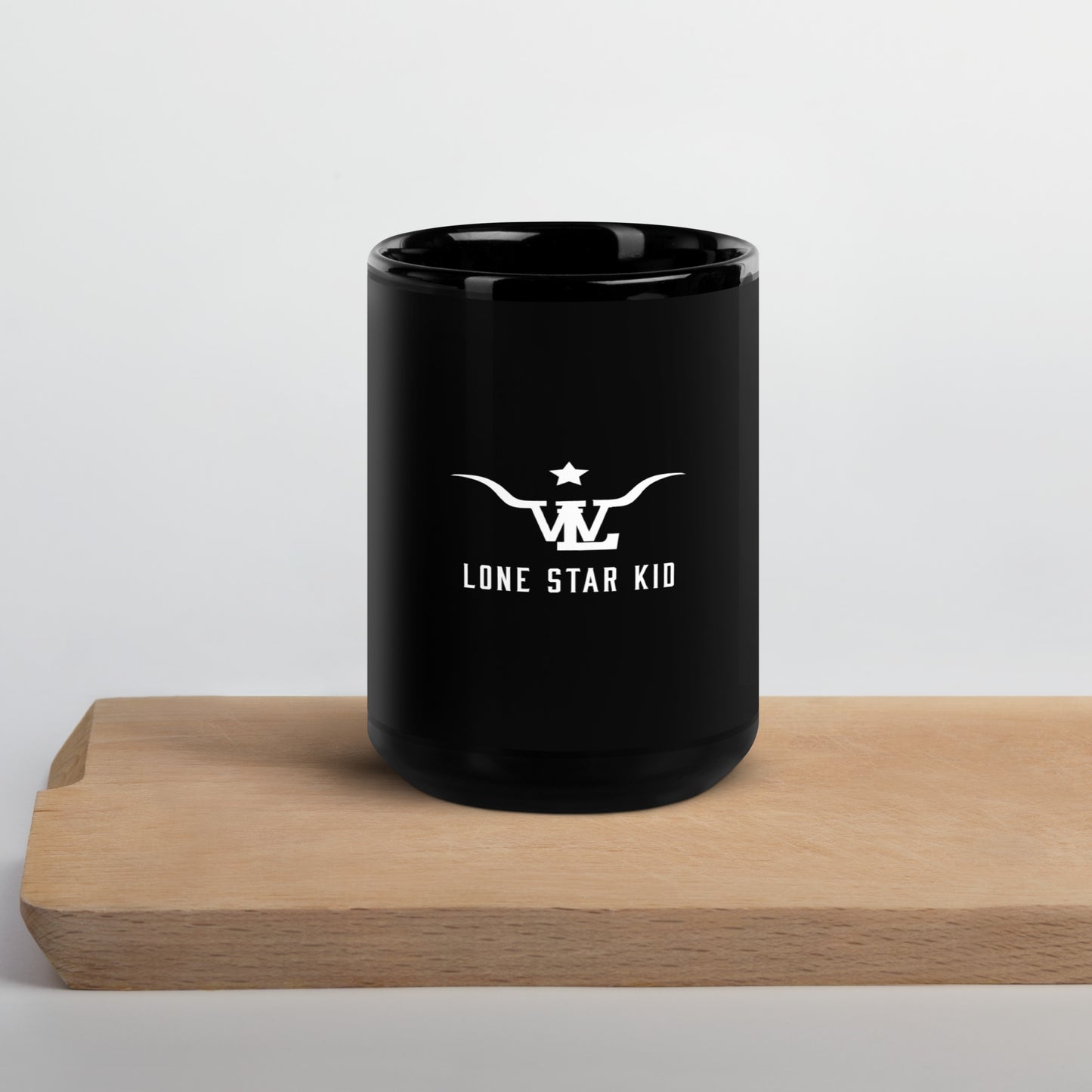 LSK Black Glossy Mug